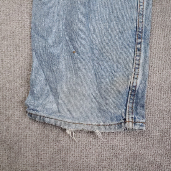 Levi's 550 Relaxed Fit 36x32 Light Wash Blue Denim Jeans - Picture 13 of 16